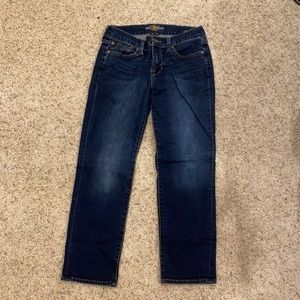 Lucky Brand Jeans Sweet Crop, Navy, Size 4/27